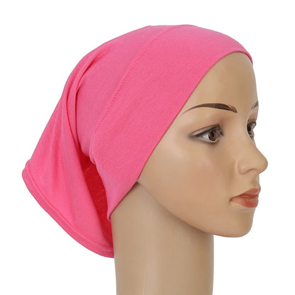 Cotton Modal Inner Hijab Undercap Muslim Turban Islam Underscarf Hijab Bonnet Soft Stretch HIjabs Tube Cap Turbante Mujer Hat
