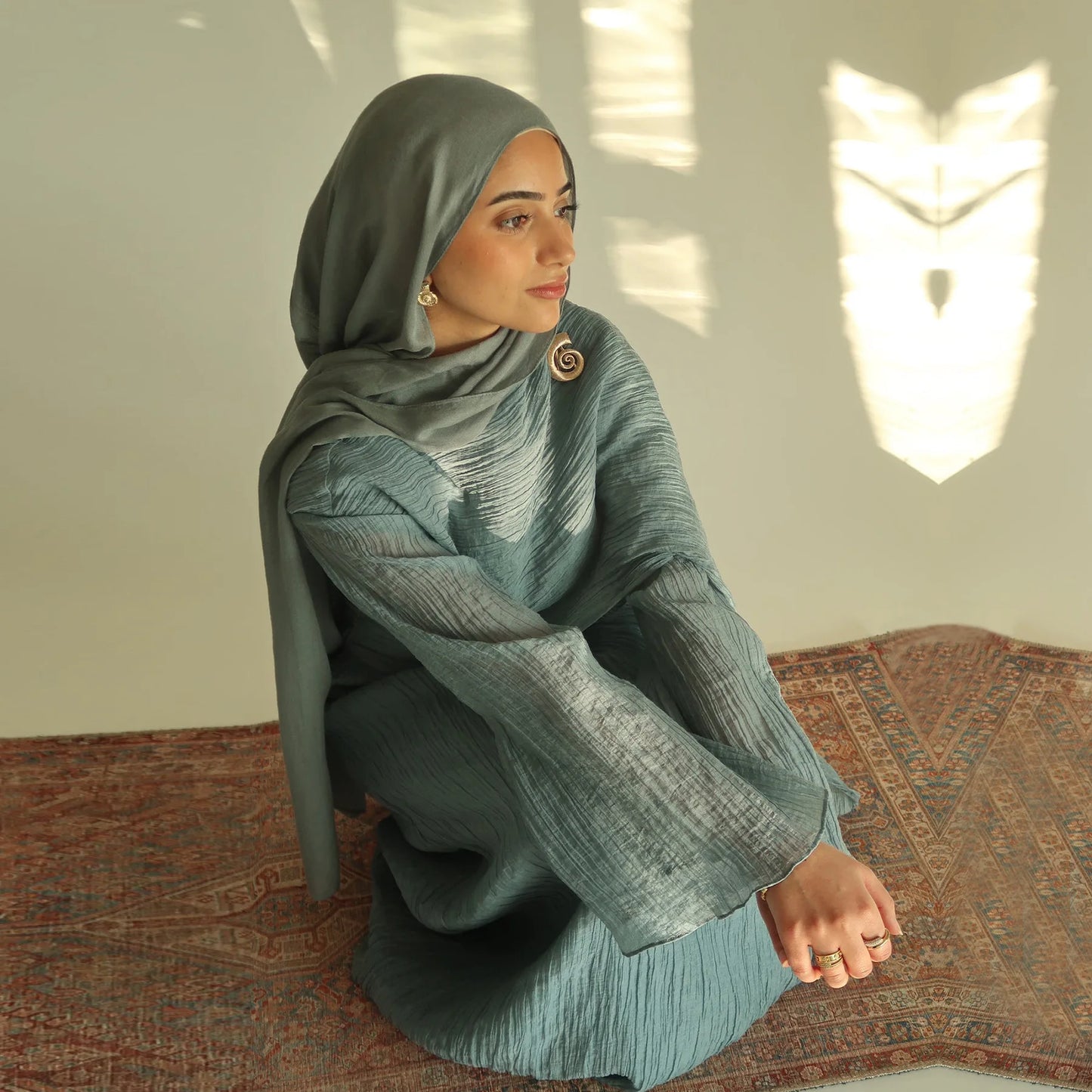 Two Piece Middle East Muslim Cardigan Set for Women Ramadan Eid Dubai Modest Abaya Dress Elegant Islam Solid Turkey Robe Outfit