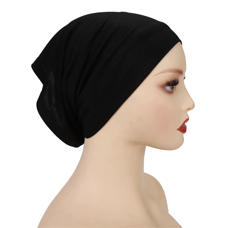 Cotton Modal Inner Hijab Undercap Muslim Turban Islam Underscarf Hijab Bonnet Soft Stretch HIjabs Tube Cap Turbante Mujer Hat
