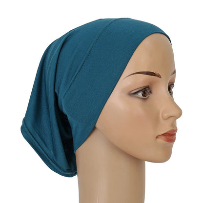 Cotton Modal Inner Hijab Undercap Muslim Turban Islam Underscarf Hijab Bonnet Soft Stretch HIjabs Tube Cap Turbante Mujer Hat