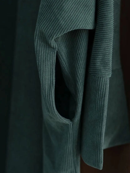 2025 Hot Sells Muslim Winter Abaya with Cuff Slits Middle East Style for Saudi Qatar Ramadan Celebrations and Chilly Season Wear