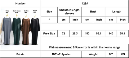 2025 Hot Sells Muslim Winter Abaya with Cuff Slits Middle East Style for Saudi Qatar Ramadan Celebrations and Chilly Season Wear