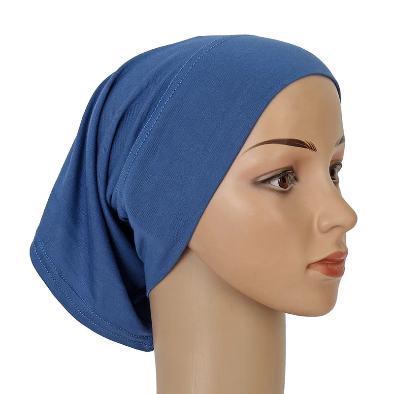 Cotton Modal Inner Hijab Undercap Muslim Turban Islam Underscarf Hijab Bonnet Soft Stretch HIjabs Tube Cap Turbante Mujer Hat