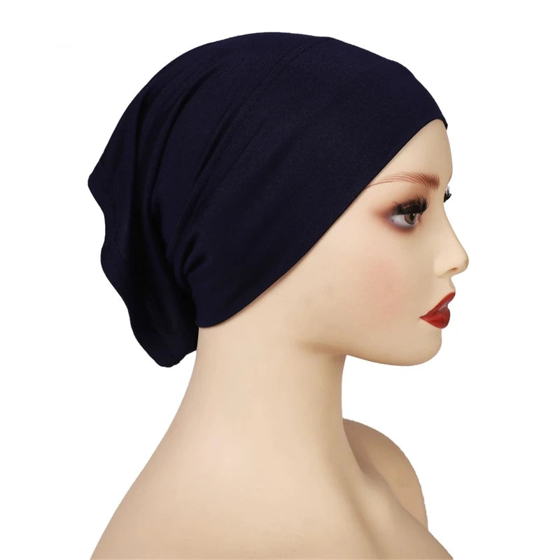 Cotton Modal Inner Hijab Undercap Muslim Turban Islam Underscarf Hijab Bonnet Soft Stretch HIjabs Tube Cap Turbante Mujer Hat