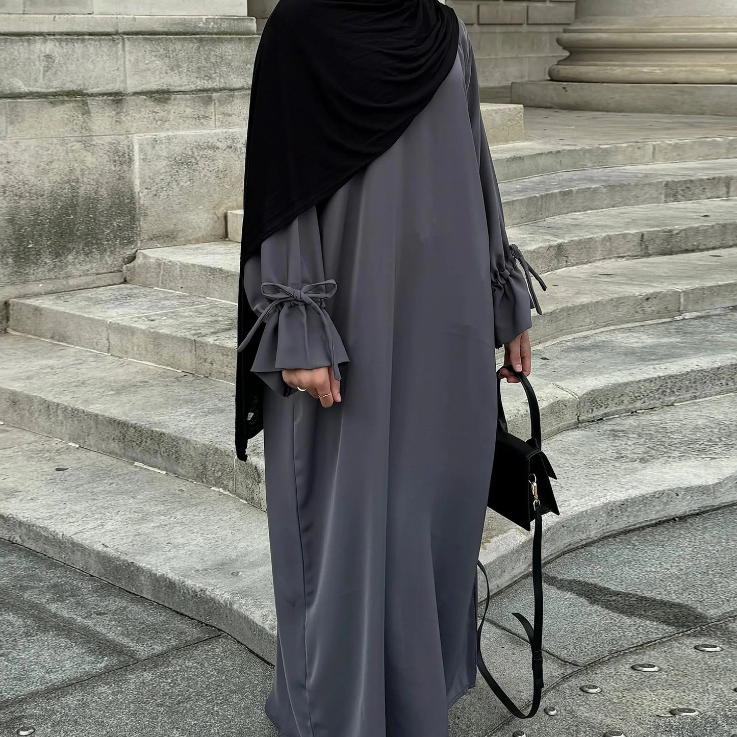 Ramadan Arabic Muslim Women Modest Dress 2025 Elegant Dubai Plain Abaya Islamic Church Clothing Fashion Loose Turkey Solid Robe
