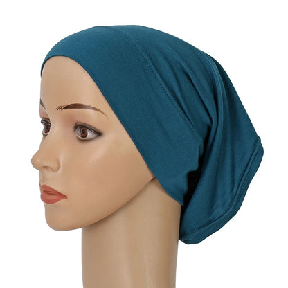 Cotton Modal Inner Hijab Undercap Muslim Turban Islam Underscarf Hijab Bonnet Soft Stretch HIjabs Tube Cap Turbante Mujer Hat