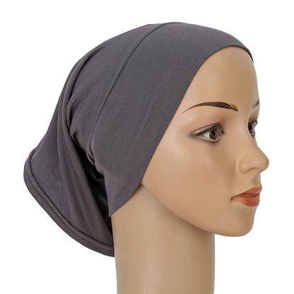 Cotton Modal Inner Hijab Undercap Muslim Turban Islam Underscarf Hijab Bonnet Soft Stretch HIjabs Tube Cap Turbante Mujer Hat
