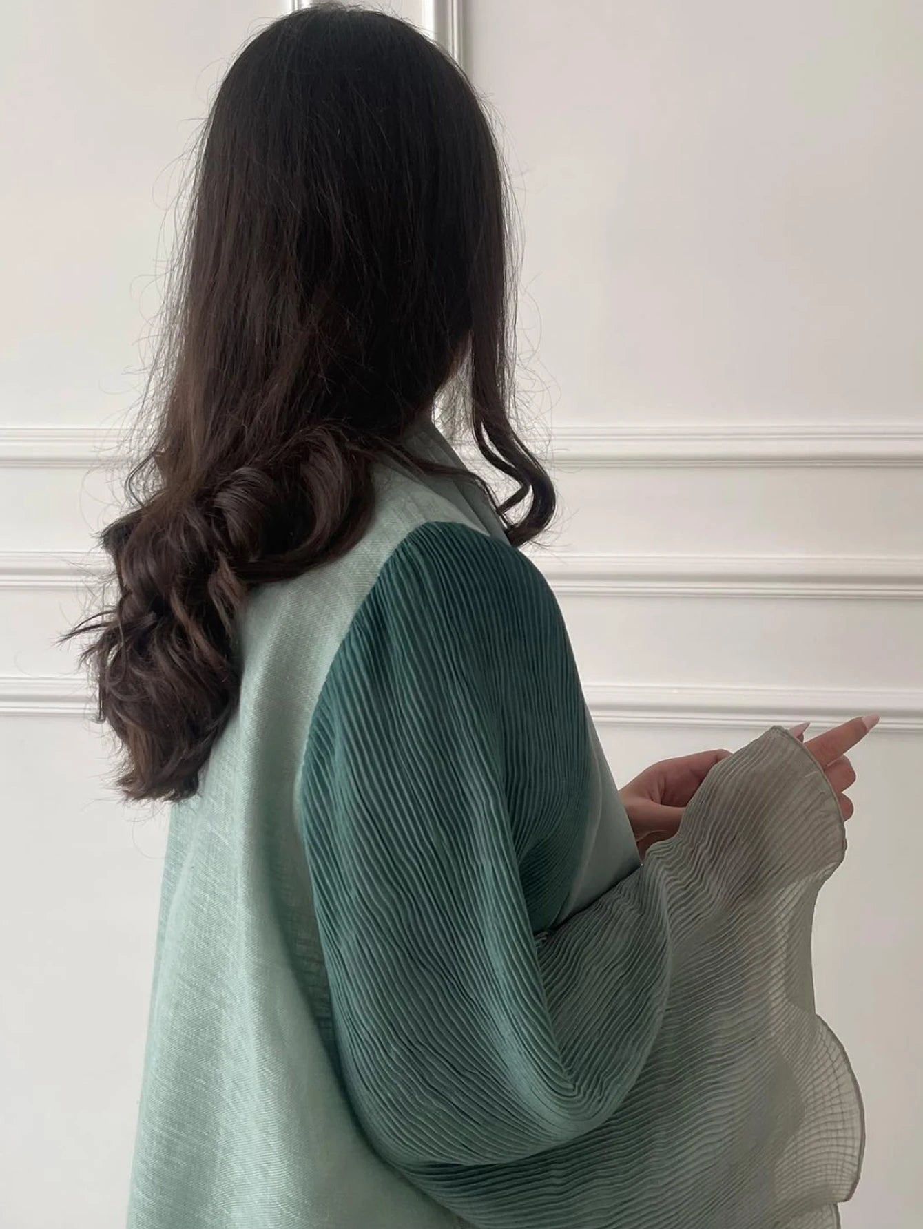 Open Front Abaya Muslim Flare Sleeve Casual Arabian Abayas Middle-East Elegant Turkey Kaftans Women Jilbabs Islamic Maxi Dresses