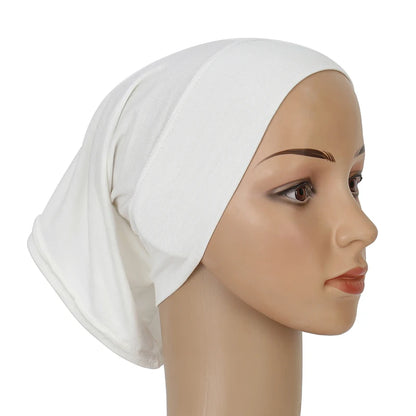 Cotton Modal Inner Hijab Undercap Muslim Turban Islam Underscarf Hijab Bonnet Soft Stretch HIjabs Tube Cap Turbante Mujer Hat