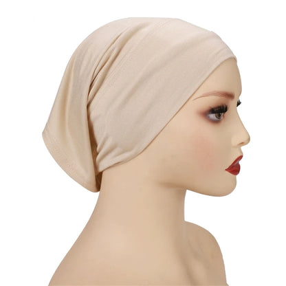Cotton Modal Inner Hijab Undercap Muslim Turban Islam Underscarf Hijab Bonnet Soft Stretch HIjabs Tube Cap Turbante Mujer Hat