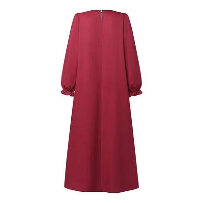 Autumn Muslim Dresses Vintage Dubai Turkey Abaya Hijab Sundress ZANZEA Women Bohemian Floral Printed Long Dress Robe Femme 2025