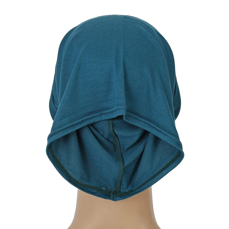Cotton Modal Inner Hijab Undercap Muslim Turban Islam Underscarf Hijab Bonnet Soft Stretch HIjabs Tube Cap Turbante Mujer Hat
