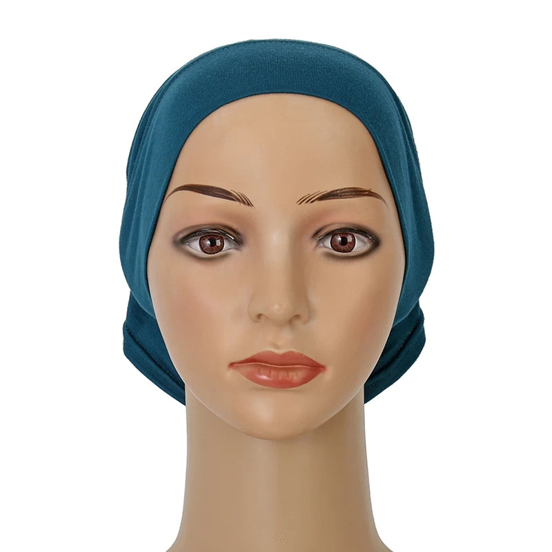 Cotton Modal Inner Hijab Undercap Muslim Turban Islam Underscarf Hijab Bonnet Soft Stretch HIjabs Tube Cap Turbante Mujer Hat